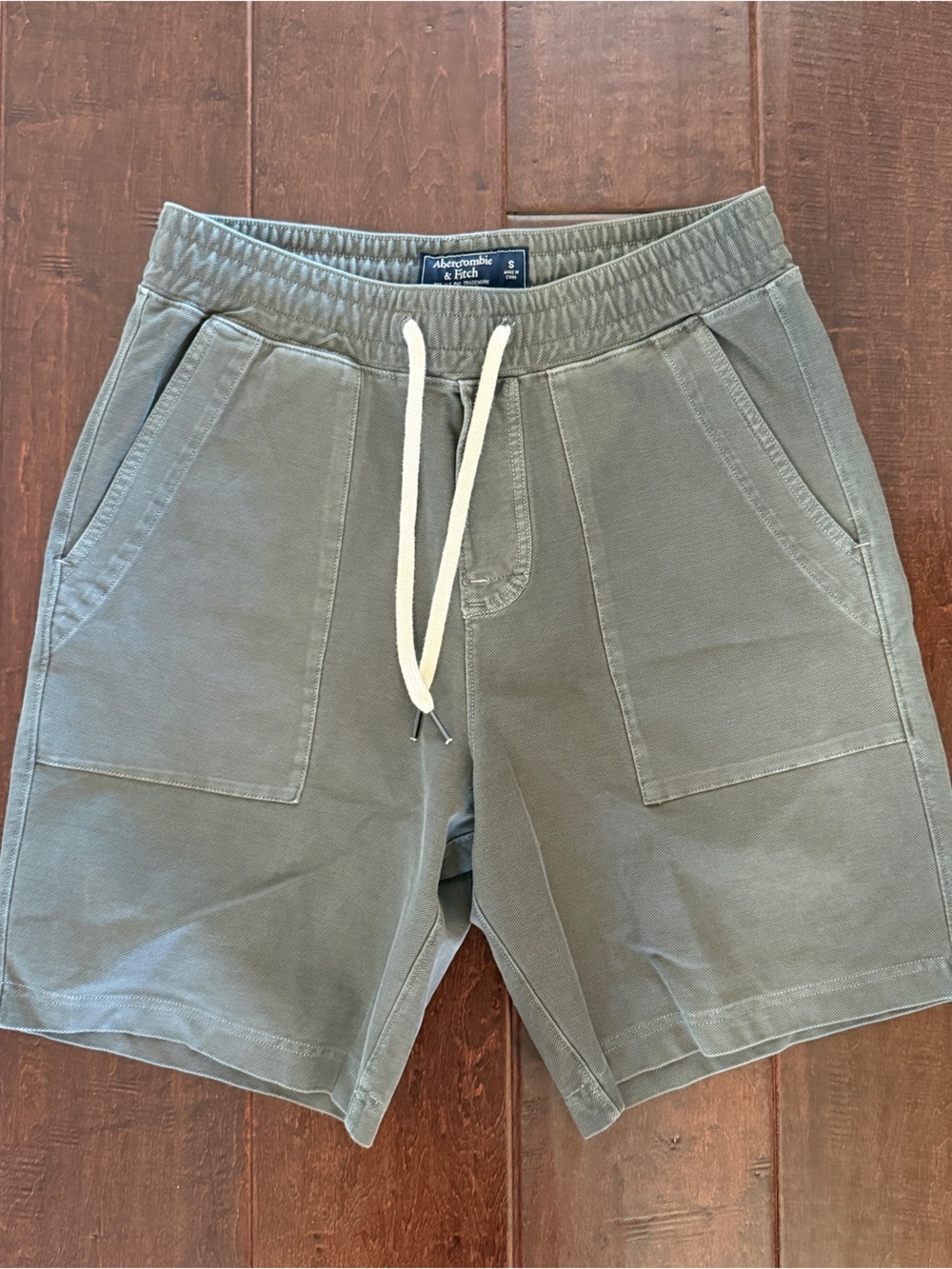 Abercrombie & Fitch Olive Green Casual Shorts